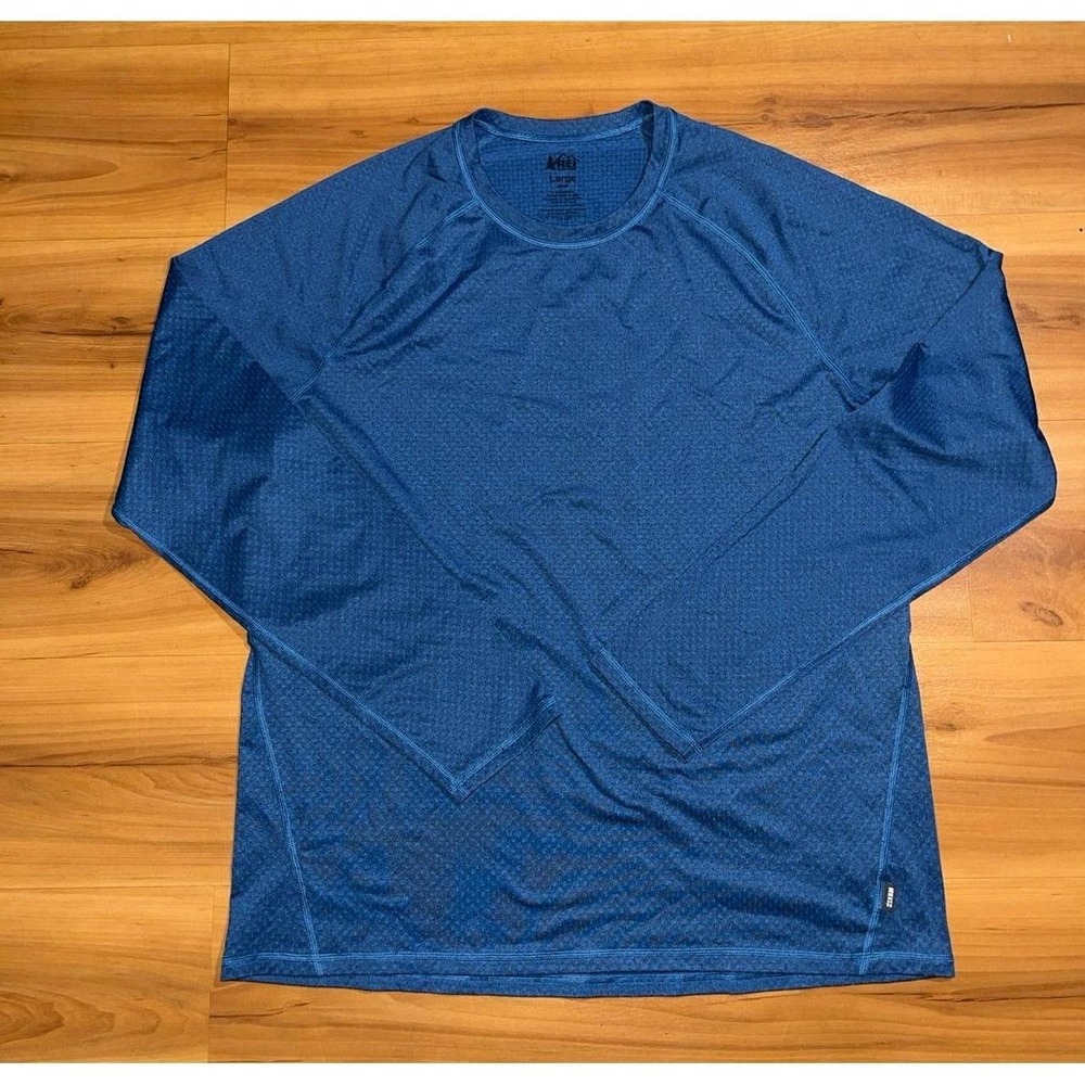 Mens REI Co-op Performance Running Training Gym Workout Long Sleeve Shirt